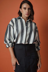 STRIPED OVERSIZED SHIRT